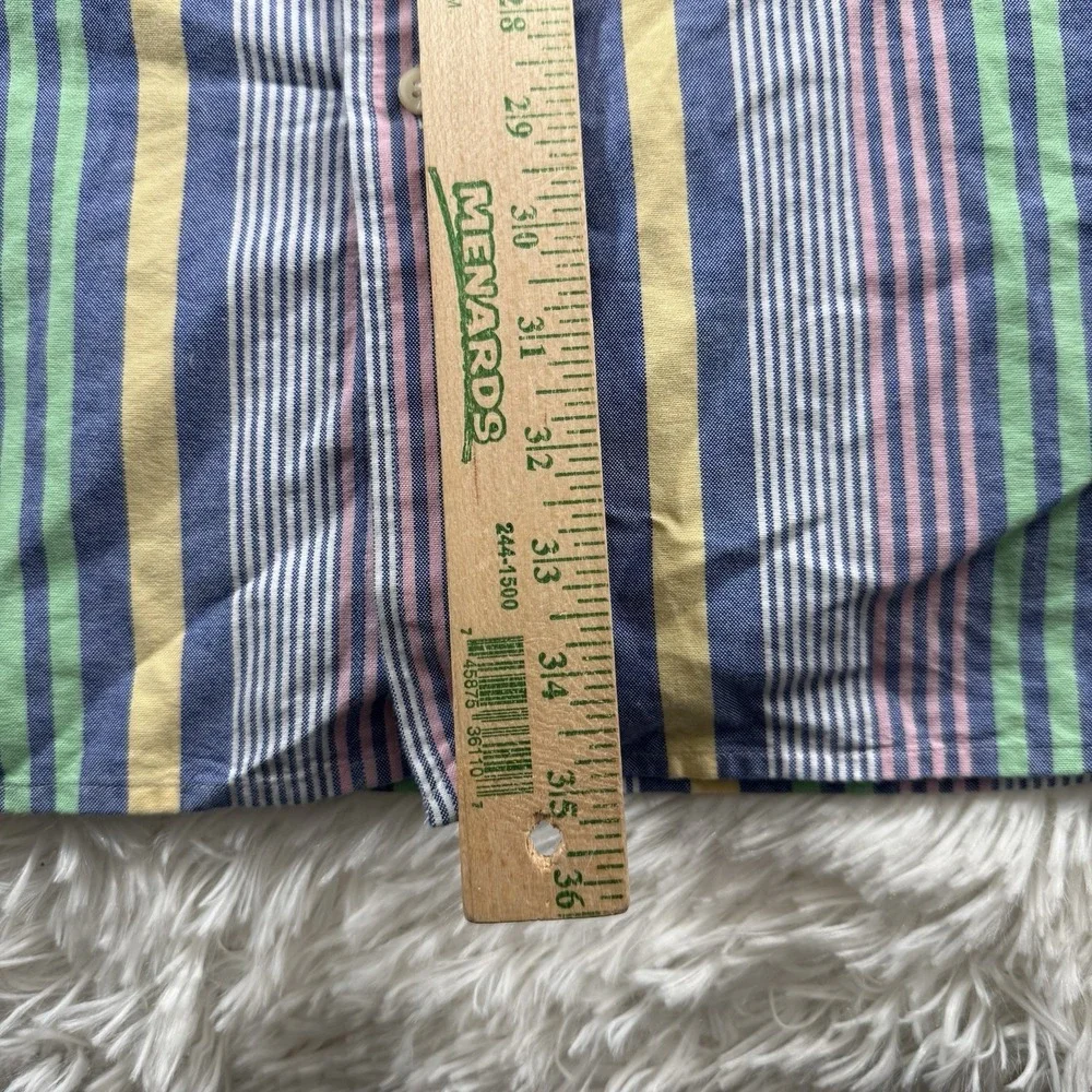 Polo Ralph Lauren Shirt Men XXLT Easter Pastel Colorblock‎ Vertical Stripe Pony